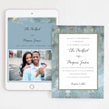 "Something Blue" - Wedding Website in Aqua by Benita Crandall - Match Your Stationery