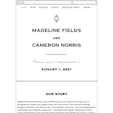 "Confection" - Wedding Website in Cloud by Jill Means - Guest Management
