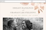 "The Land of Magnolias" - Wedding Website in Blush by Design Lotus - Desktop Design