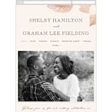 "The Land of Magnolias" - Wedding Website in Blush by Design Lotus - Guest Management