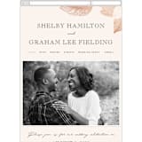 "The Land of Magnolias" - Wedding Website in Blush by Design Lotus - Mobile Layout