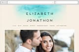 "Ombio" - Wedding Website in Aqua by GeekInk Design - Desktop Design