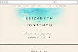 "Ombio" - Wedding Website in Aqua by GeekInk Design - Desktop Design