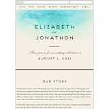 "Ombio" - Wedding Website in Aqua by GeekInk Design - Mobile Layout