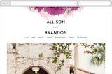 "Ethosien" - Wedding Website in Majestic by GeekInk Design - Desktop Design