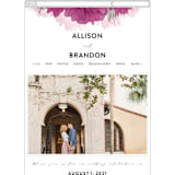 "Ethosien" - Wedding Website in Majestic by GeekInk Design - Mobile Layout