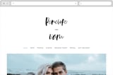 "Love Actually" - Wedding Website in Onyx by Design Lotus - Desktop Design