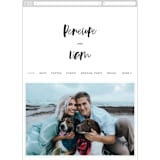"Love Actually" - Wedding Website in Onyx by Design Lotus - Guest Management