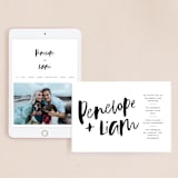 "Love Actually" - Wedding Website in Onyx by Design Lotus - Match Your Stationery