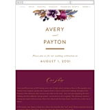 "Fall romance" - Wedding Website in Jewelled by Creo Study - Guest Management