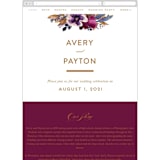 "Fall romance" - Wedding Website in Jewelled by Creo Study - Mobile Layout