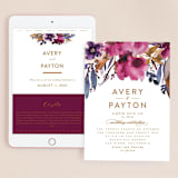 "Fall romance" - Wedding Website in Jewelled by Creo Study - Match Your Stationery