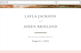 "Sedona" - Wedding Website in Desert Sands by Itsy Belle Studio - Desktop Design