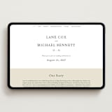 "Sense and Sensibility" - Wedding Website in Cloud by Design Lotus - Desktop Design