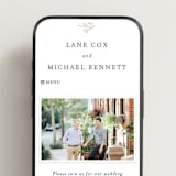 "Sense and Sensibility" - Wedding Website in Cloud by Design Lotus - Mobile Layout