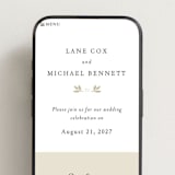 "Sense and Sensibility" - Wedding Website in Cloud by Design Lotus - Mobile Layout