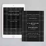 "Wedding Plaid" - Wedding Website in Obsidian by Jill Means - Match Your Stationery