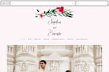 "Garden Party Joy" - Wedding Website in Blush by frances mathys - Desktop Design