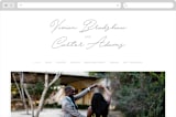 "Brooklyn" - Wedding Website in Cement by Lauren Chism - Desktop Design
