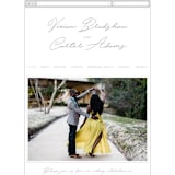 "Brooklyn" - Wedding Website in Cement by Lauren Chism - Mobile Layout
