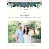 "Echeveria" - Wedding Website in Prussian Blue by Susan Moyal - Guest Management