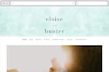 "Caliza" - Wedding Website in Seafoam by Lauren Chism - Desktop Design