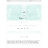"Caliza" - Wedding Website in Seafoam by Lauren Chism - Mobile Layout