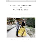 "At Last" - Wedding Website in Onyx by Lauren Chism - Mobile Layout