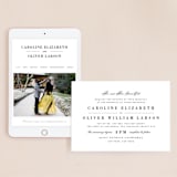 "At Last" - Wedding Website in Onyx by Lauren Chism - Match Your Stationery