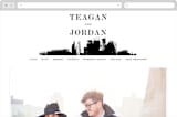 "Urban" - Wedding Website in Onyx by Lori Wemple - Desktop Design