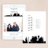 "Urban" - Wedding Website in Onyx by Lori Wemple - Match Your Stationery