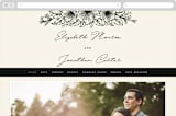 "Apeiron" - Wedding Website in Ebony by GeekInk Design - Desktop Design