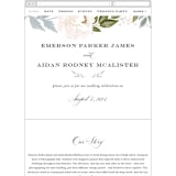 "Peony Floral Frame" - Wedding Website in Cornflower by Alethea and Ruth - Mobile Layout