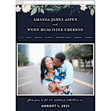 "Floral Edged Frame" - Wedding Website in Royal by Alethea and Ruth - Mobile Layout