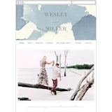 "Reverie" - Wedding Website in Periwinkle by Sara Hicks Malone - Mobile Layout