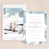 "Reverie" - Wedding Website in Periwinkle by Sara Hicks Malone - Match Your Stationery