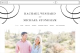 "Understated Elegance" - Wedding Website in Cotton by Kimberly FitzSimons - Desktop Design