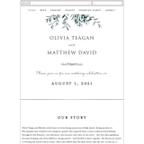 "Fresh Sage" - Wedding Website in Olive by Christie Kelly - Guest Management