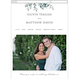 "Fresh Sage" - Wedding Website in Olive by Christie Kelly - Mobile Layout