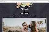 "botanica" - Wedding Website in Midnight by Griffinbell Paper Co. - Desktop Design