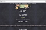 "botanica" - Wedding Website in Midnight by Griffinbell Paper Co. - Desktop Design