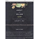 "botanica" - Wedding Website in Midnight by Griffinbell Paper Co. - Mobile Layout