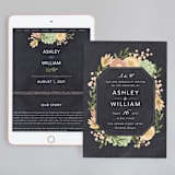 "botanica" - Wedding Website in Midnight by Griffinbell Paper Co. - Match Your Stationery