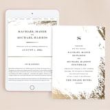 "Edgy Charm" - Wedding Website in Ivory by Kimberly FitzSimons - Match Your Stationery