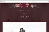 "Verdigris" - Wedding Website in Rose by Susan Moyal - Desktop Design