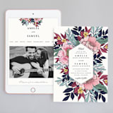 "Vintage Boughs" - Wedding Website in Merlot by Grace Kreinbrink - Match Your Stationery