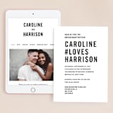 "Open Bar" - Wedding Website in Tuxedo by Jennifer Lew - Match Your Stationery