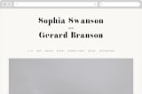 "Modern Initials" - Wedding Website in Buttercream by Lori Wemple - Desktop Design