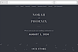"Amazed" - Wedding Website in Obsidian by Design Lotus - Desktop Design