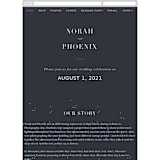 "Amazed" - Wedding Website in Obsidian by Design Lotus - Guest Management